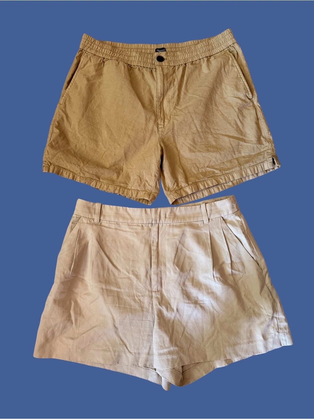 2 Pair Madewell Khaki/Tan Shorts - Casual & Tailored Styles